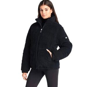 Koolabura by Ugg Black Corduroy Puffer Jacket (Sm)